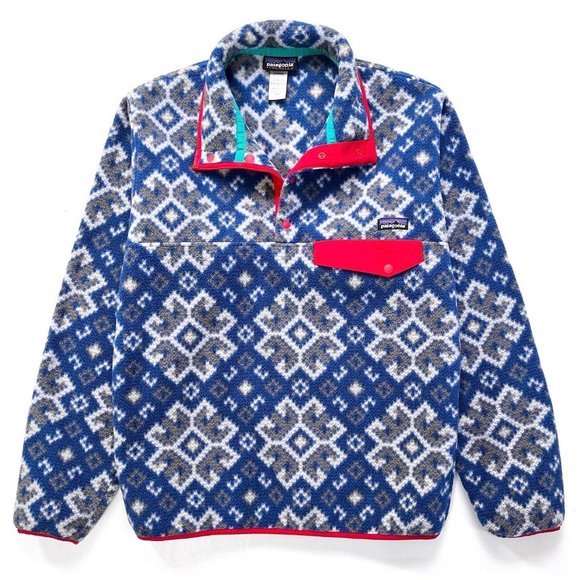 Patagonia Other - NWOT Patagonia Synchilla Snap T 2013 Aurora Channel Blue Fleece Men's S